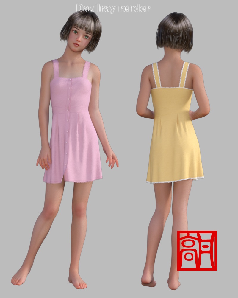 dForce Summer Dress 1 for Genesis 8 Female