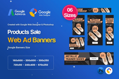 Product Sale Banners HTML5 D50 Ad - GWD & PSD - 8L5JNN