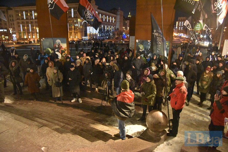 Левые радикалы в Киеве проложили акцию с гробом к годовщине событий на Грушевского