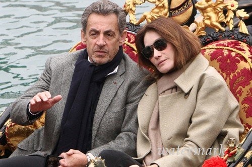 Николя Саркози и Карла Бруни отмечают годовщину в Венеции