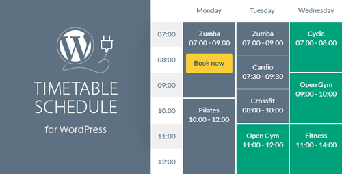 CodeCanyon - Timetable Responsive Schedule For WordPress v5.8 - 7010836
