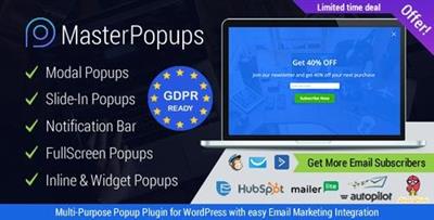 CodeCanyon - Master Popups v2.5.2 - WordPress Popup Plugin for Email Subscription - 20142807 - NU...