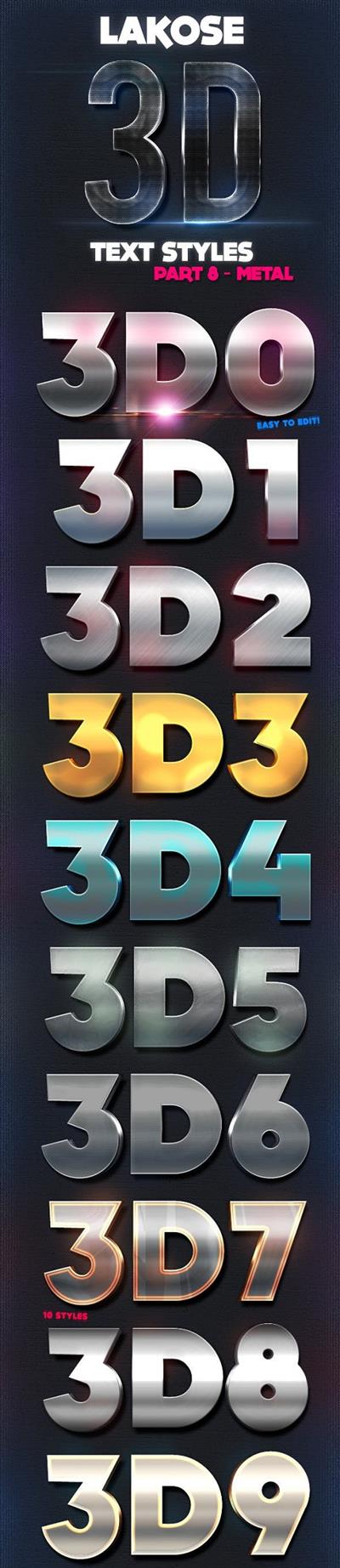Lakose 3D Text Styles Part 8 8713267