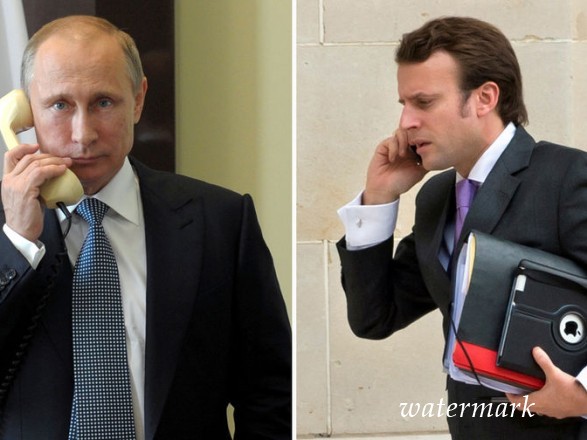 Путин и Макрон обсудили Украины