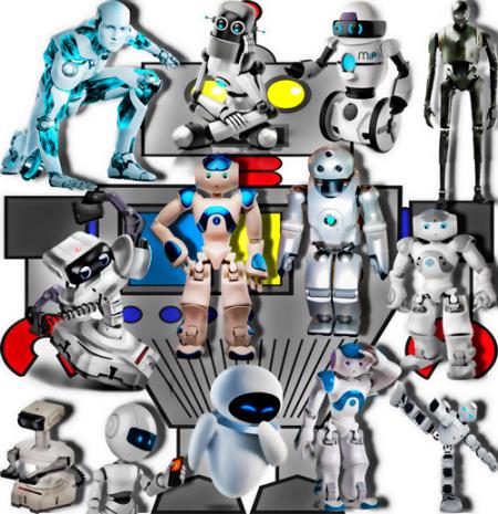 Качественные клипарты - Электронные роботы