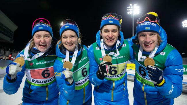 Швеция выиграла смешанную эстафету на чемпионате Европы по биатлону, Украина - седьмая