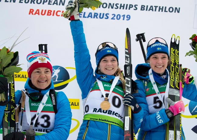 Шведка Брорссон выиграла спринт на чемпионате Европы по биатлону; Меркушина - восьмая