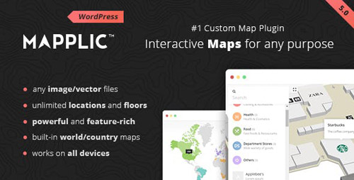 CodeCanyon - Mapplic v5.0.1 - Custom Interactive Map WordPress Plugin - 6800158