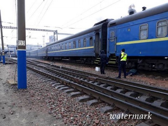 Поезд откромсал голову самоубийце на Полдневном вокзале Киева(фото 18+)