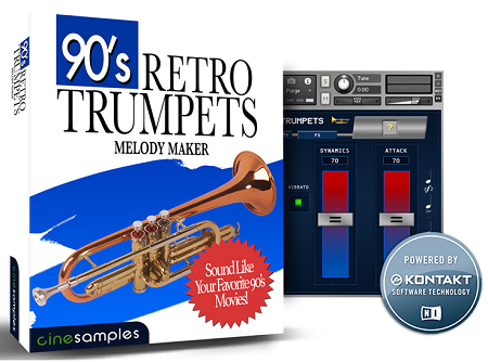 Cinesamples - 90’s Retro Trumpets (KONTAKT)