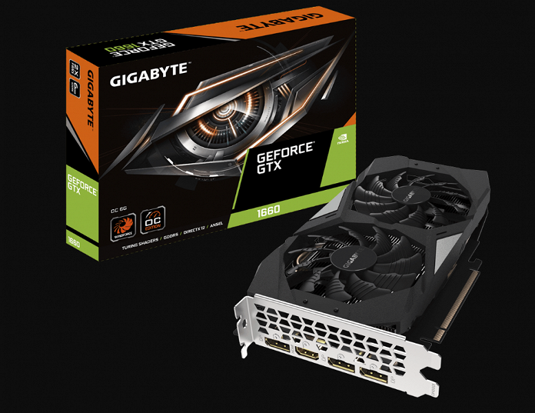 Gigabyte также предпочла не разгонять GPU своих видеокарт GeForce GTX 1660 возвышеннее 1860 МГц