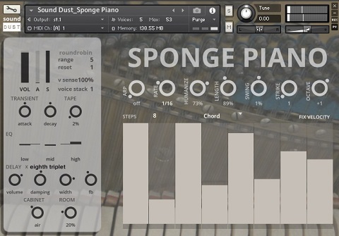 Sound Dust - Sponge Piano (KONTAKT)