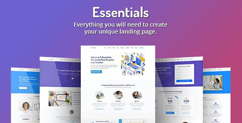 ThemeForest - Essentials v1.0 - High Converting SaaS Landing Page Template - 23220583