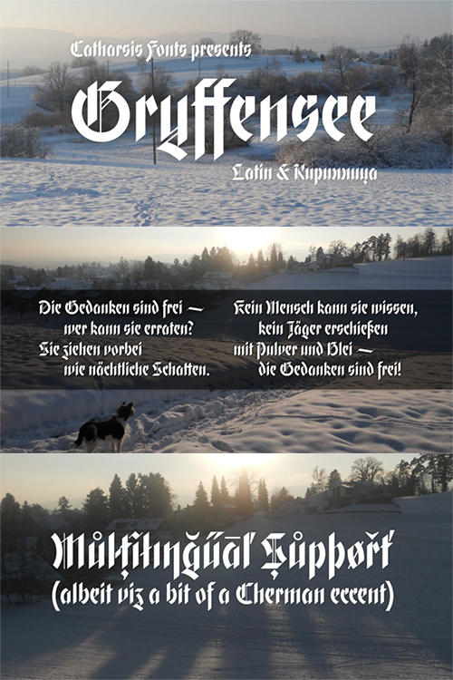 Gryffensee font family