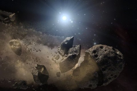 Японцы низвергли взрывчатку на астероид для создания кратера
