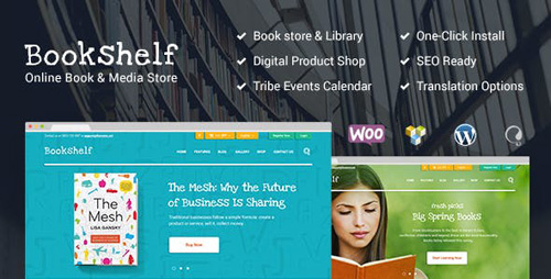 ThemeForest - Bookshelf v1.9.1 - Books & Media Online Store WordPress Theme - 11426523