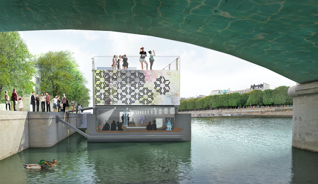 В Париже раскроется начальный в мире плавучий музей