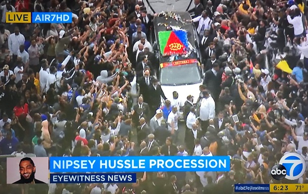 На похоронах рэпера Nipsey Hussle произошла перестрелка