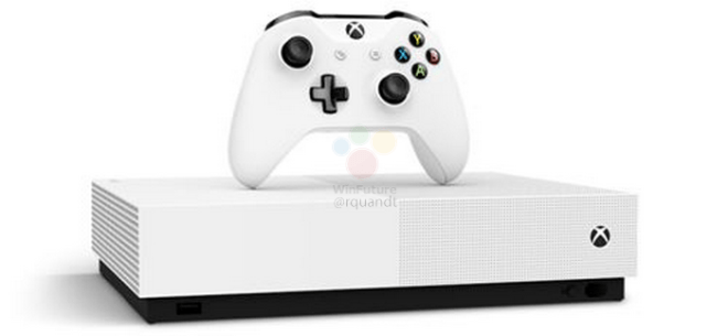 Рассекречена игровая консоль Xbox One S All Digital: за 300 евро и без оптического привода, однако с жестким диском на 1 ТБ