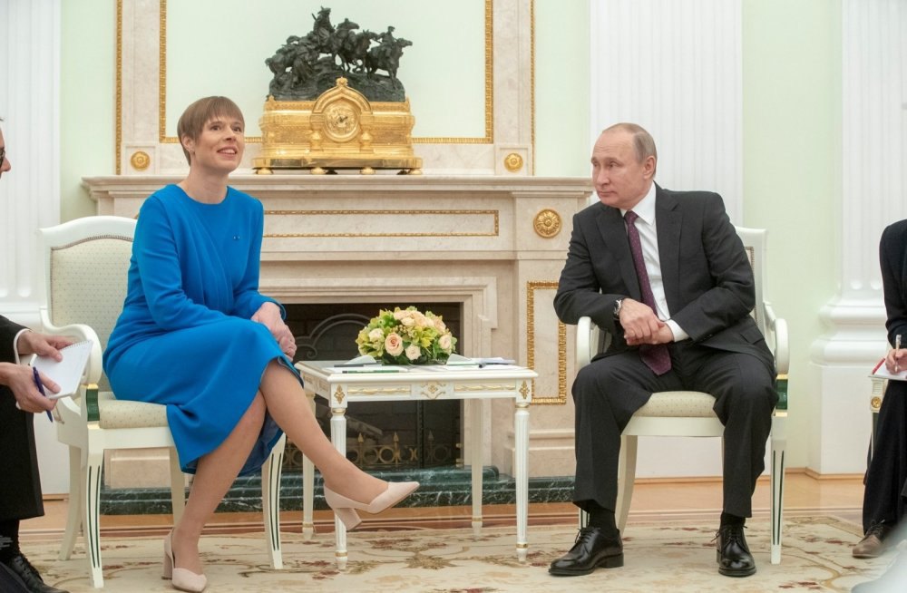 Президент Эстонии в Москве поговорила с Путиным про Украину