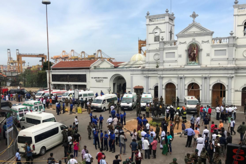 На Шри-Ланке приключились взрывы в католических церквях во времена пасхальной службы