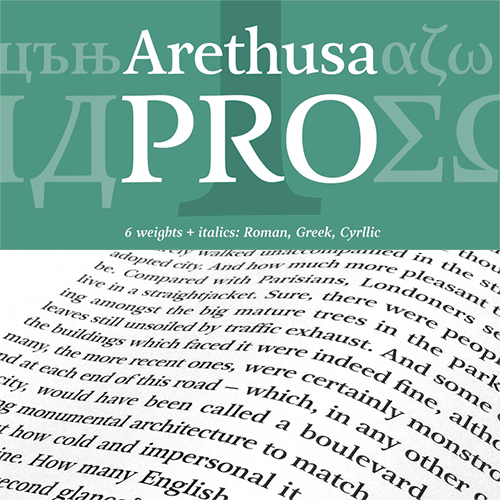 Arethusa Pro font family