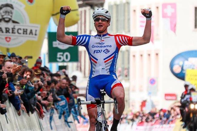 Швейцарец Кюнг выиграл второй этап велогонки «Тур Романдии» (+Видео)