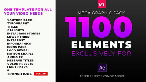 Mega Graphics Pack 23431047 - Project for After Effects (Videohive)