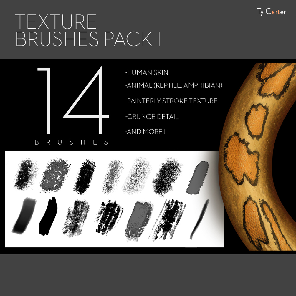 Gumroad - Ty Carter - Texture Brush Pack I