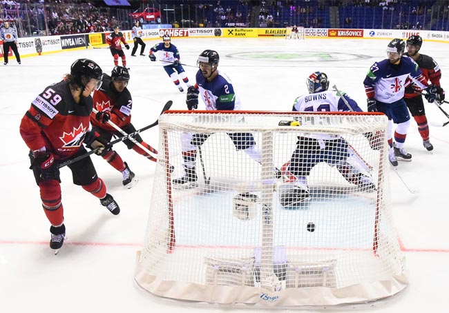 Хоккей. ЧМ-2019. Канада забросила восемь шайб Великобритании, Латвия проиграла Швейцарии (+Видео)