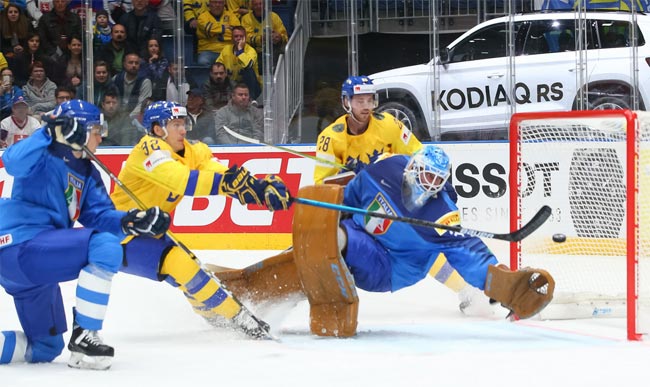 Хоккей. ЧМ-2019. Сборная Швеции разгромила команду Италии (+Видео)