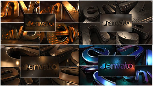 LED Gold Title - Project for After Effects (Videohive)