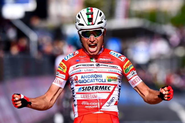 Итальянец Маснада выиграл шестой этап «Джиро д’Италия» (+Видео)