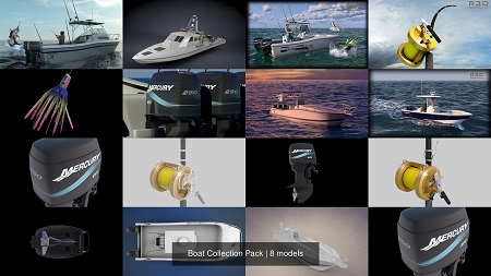 CGTrader - Boat Collection Pack