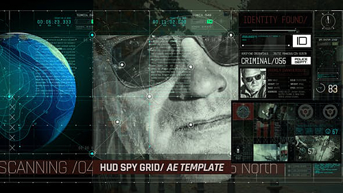 HUD Spy Grid - Project for After Effects (Videohive)