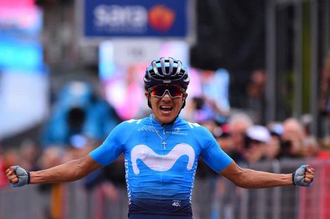 Эквадорец Ричард Карапас выиграл 14-й этап «Джиро д’Италия» (+Видео)