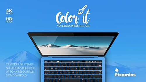 Color it - Notebook Presentation - Project for After Effects (Videohive)
