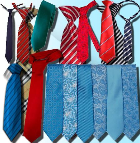 Растровые клипарты - Красочные галстуки