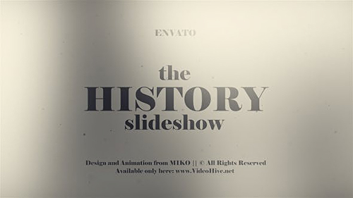 History Slideshow 23110705 - Project for After Effects (Videohive)