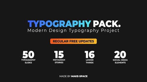 Typography Design Pack - Project for After Effects (Videohive)