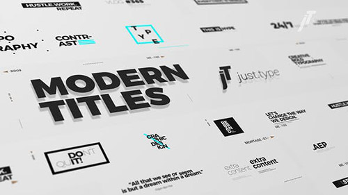 Just Type | Modern Titles - Project for After Effects (Videohive)