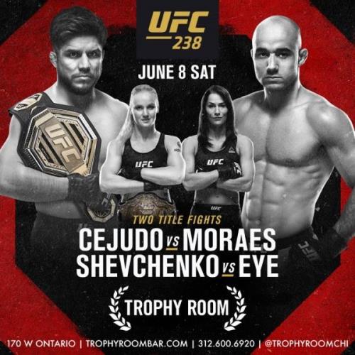 Смешанные единоборства / Генри Сехудо - Марлон Мораес / Основной кард / UFC 238: Henry Cejudo vs. Marlon Moraes / Main Card (2019) IPTVRip 1080p