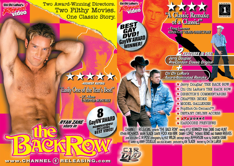 The Back Row /   (Chi Chi LaRue, Rascal Video, Channel 1 Releasing) [2001 ., Plot Based, Oral Sex, Anal Sex, Orgy, Masturbation/Solo (Some), Average Body, Natural Body Hair, Big Cocks, Leather (Some), Condoms, Cumshots, DVDRip]