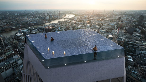 На небоскребе Лондона построят бассен с панорамным обзором