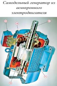 Самодельный генератор из асинхронного электродвигателя