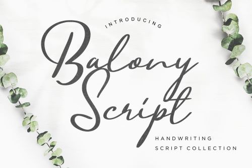 Balony Script Handwriting