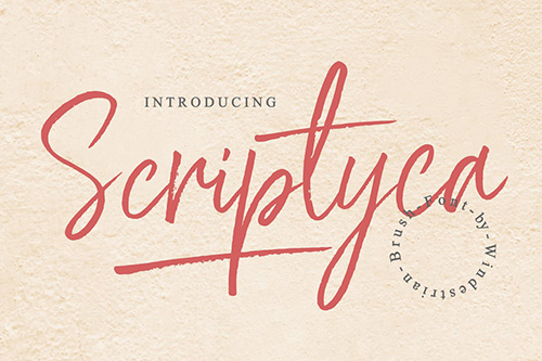 Scriptyca - Brush Font