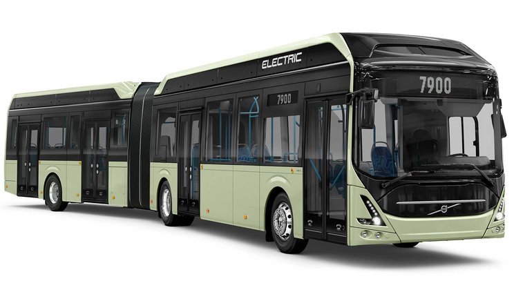Завершив пилотный проект, бражка Volvo представила сочлененный электрический автобус 7900