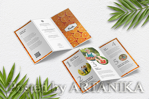 Fresh Food and Fruit Trifold Brochure