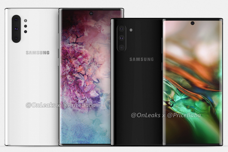 Размеры Samsung Galaxy Note10 и Note10 Pro соотнесли на живом фото